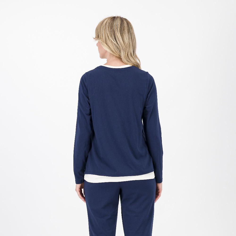 QVC Modern Soul By AnyBody Maglia Effetto Doppio In Cotone Modal