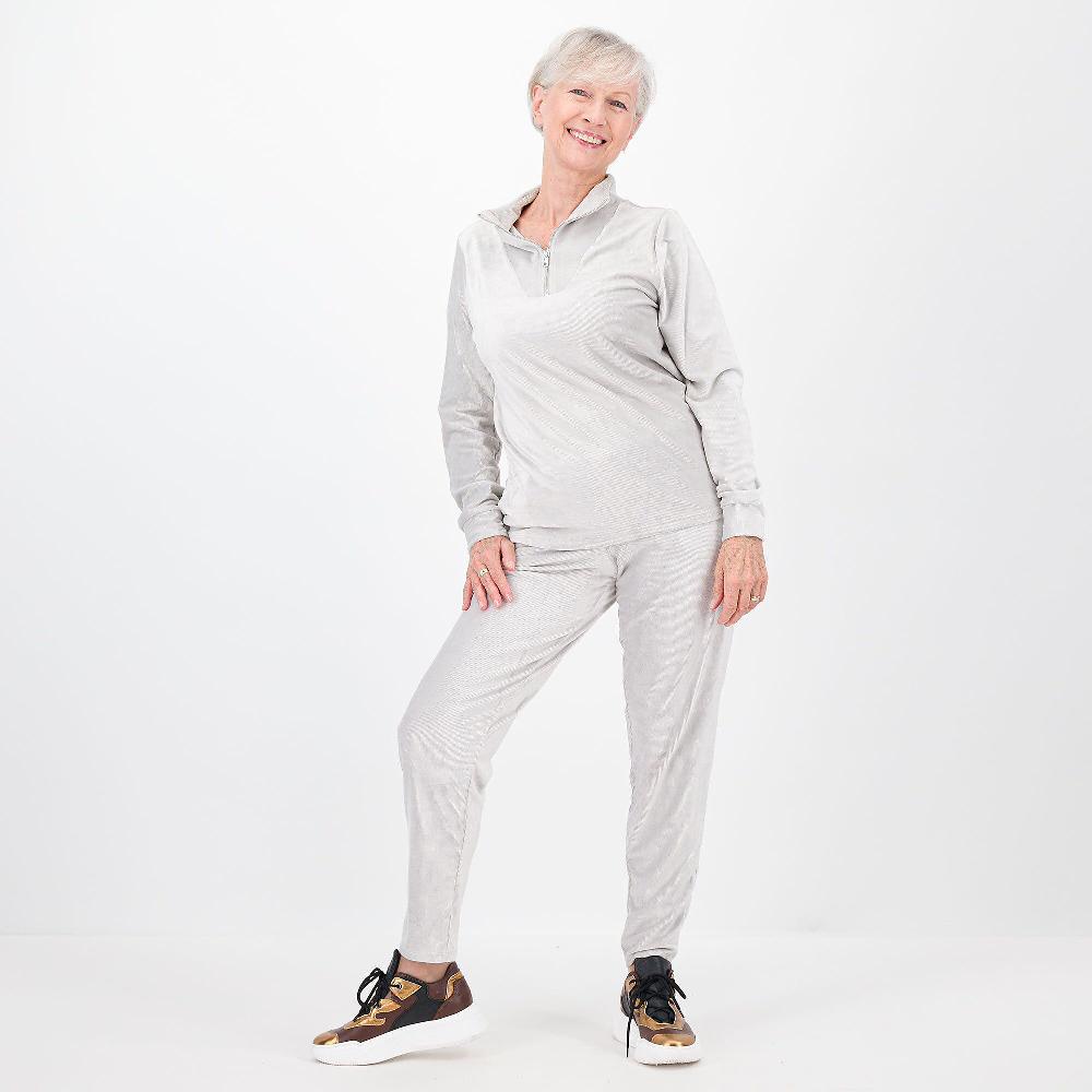 QVC Modern Soul By AnyBody Maglia In Velluto A Coste Con Collo Alto