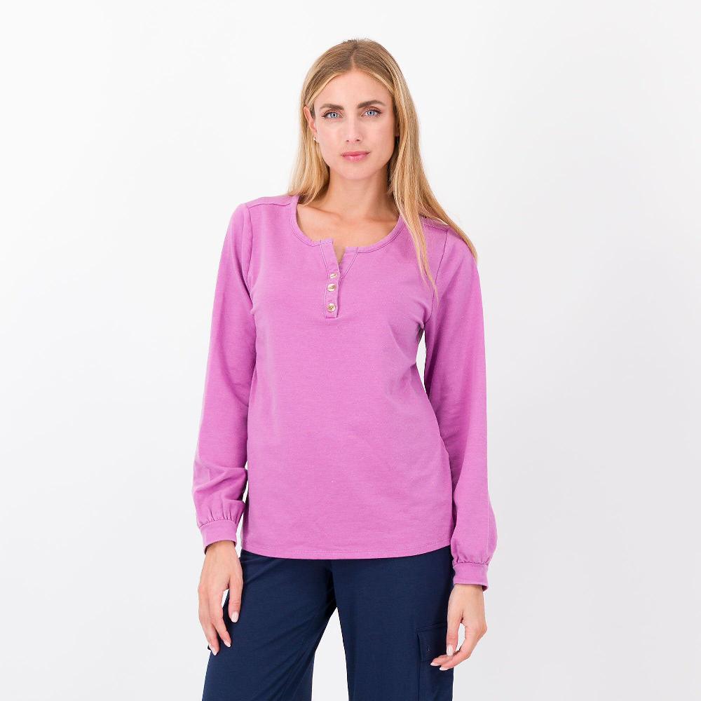QVC Modern Soul by AnyBody Maglia misto cotone con scollo tondo