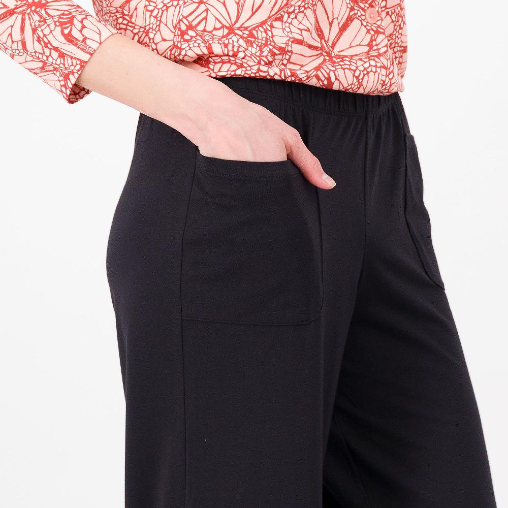 QVC Modern Soul By AnyBody Pantaloni Ampi Cotone E Modal Tasche Frontali