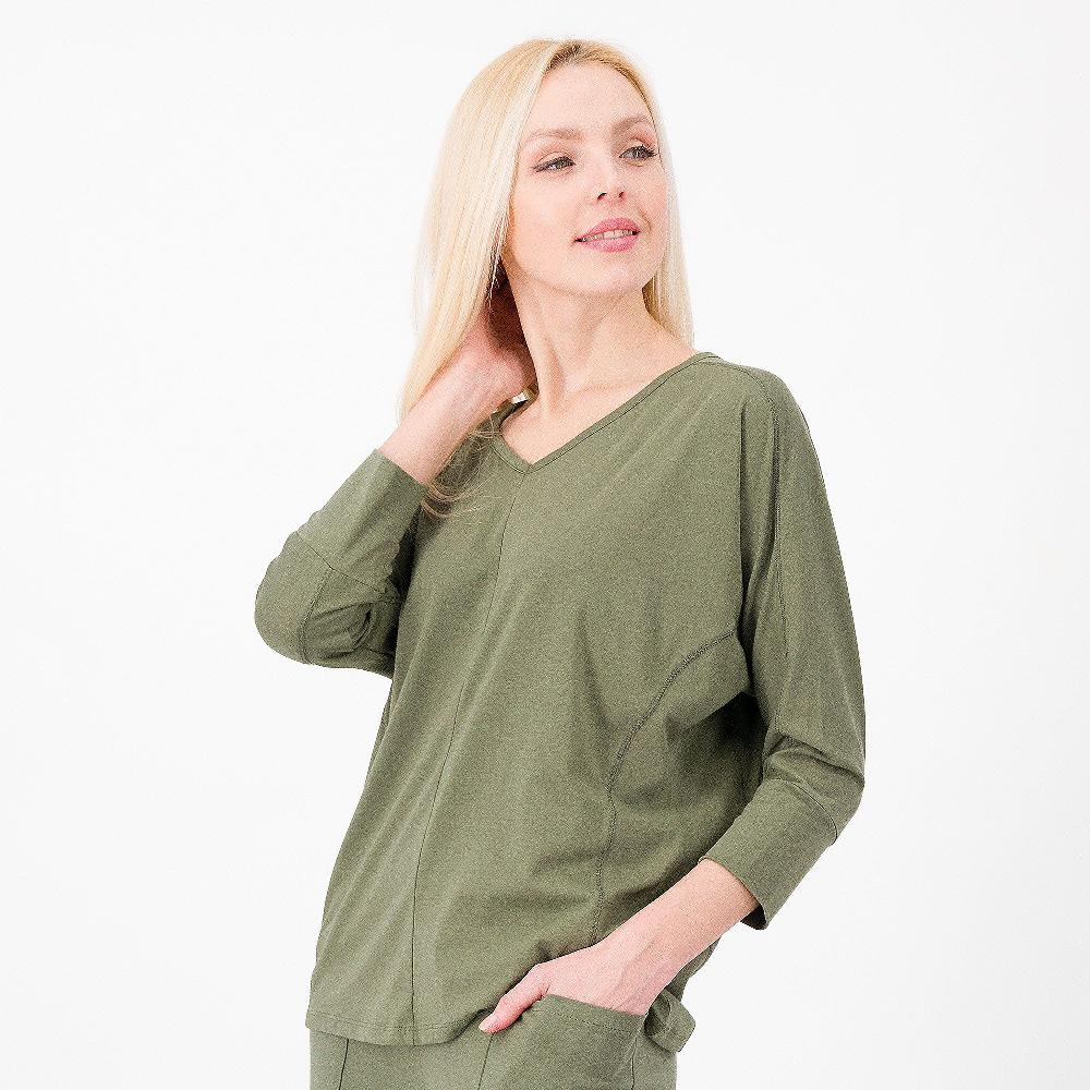 QVC Modern Soul by AnyBody T-shirt morbida in cotone e modal