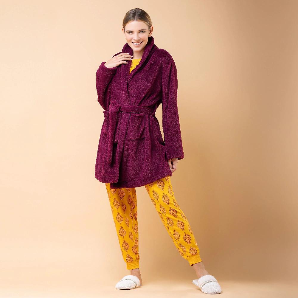 QVC Modern Soul By AnyBody Vestaglia In Pile Sherpa Con Rever