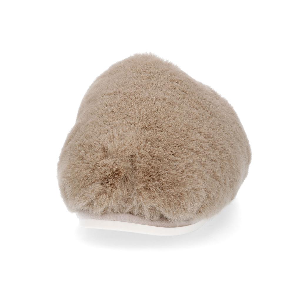 QVC Mont Chalet Ciabatte Pouf In Peluche Con Suola In Gomma