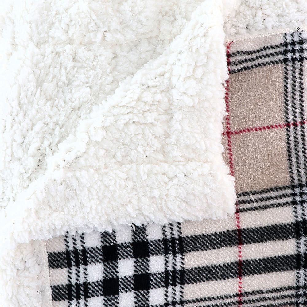 QVC Mont Chalet Coperta In Pile Con Bordo In Peluche