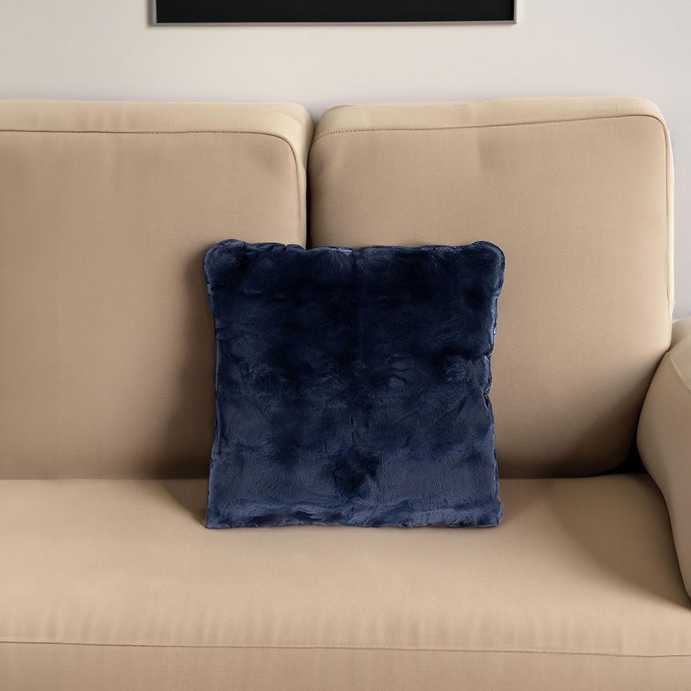 QVC Mont Chalet Cuscino in peluche con lato ondulato e lato liscio 45x45cm