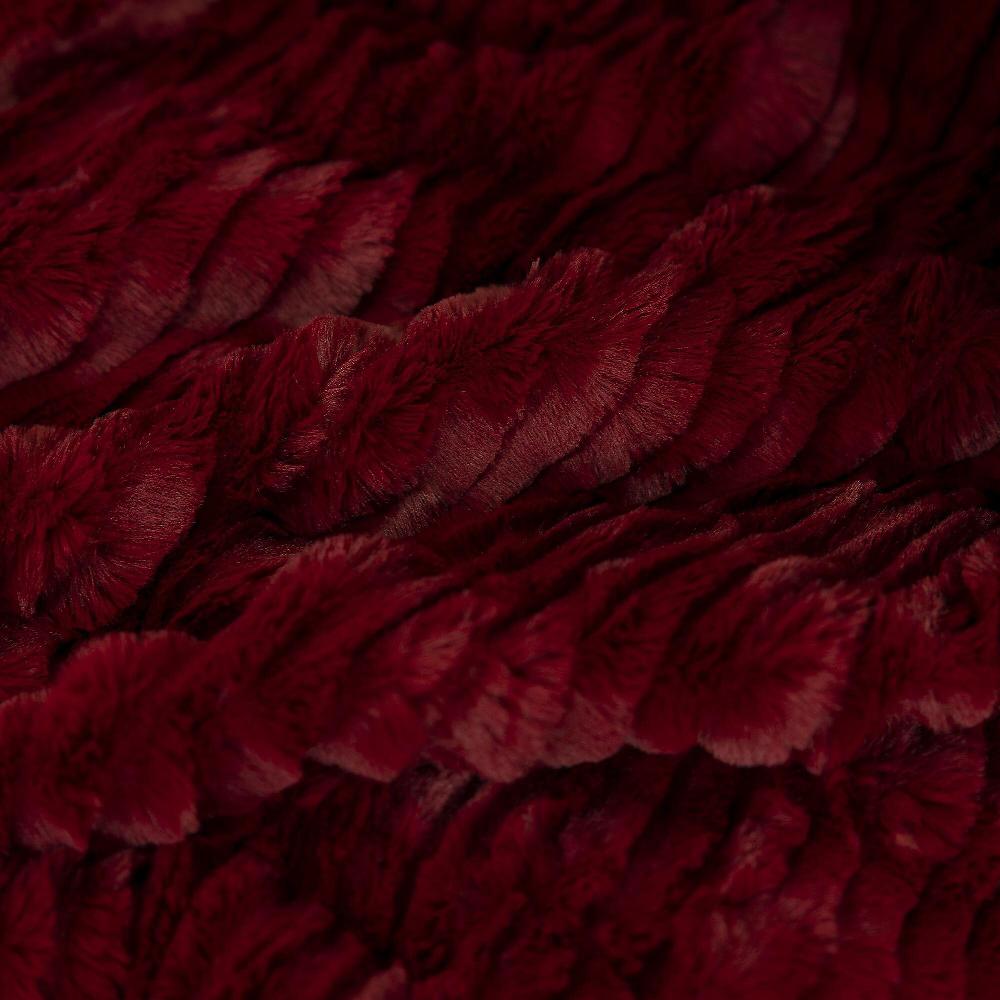 QVC Mont Chalet Plaid Arredo Onde In Pelo Sintetico E Velluto 127x152 Cm