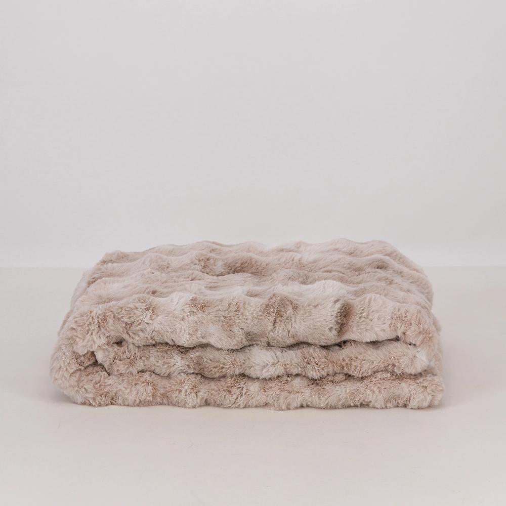 QVC Mont Chalet Plaid Sfumato In Tessuto Peluche 150x200 Cm