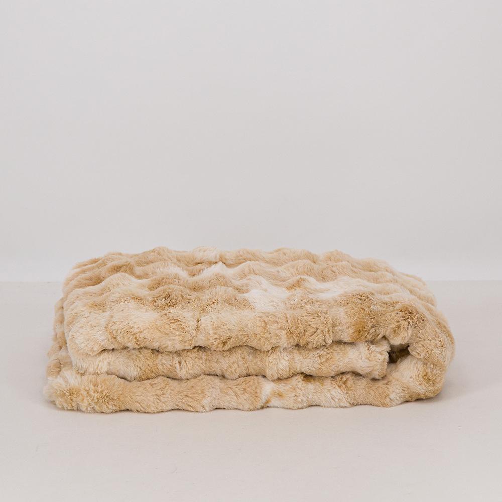 QVC Mont Chalet Plaid Sfumato In Tessuto Peluche 150x200 Cm