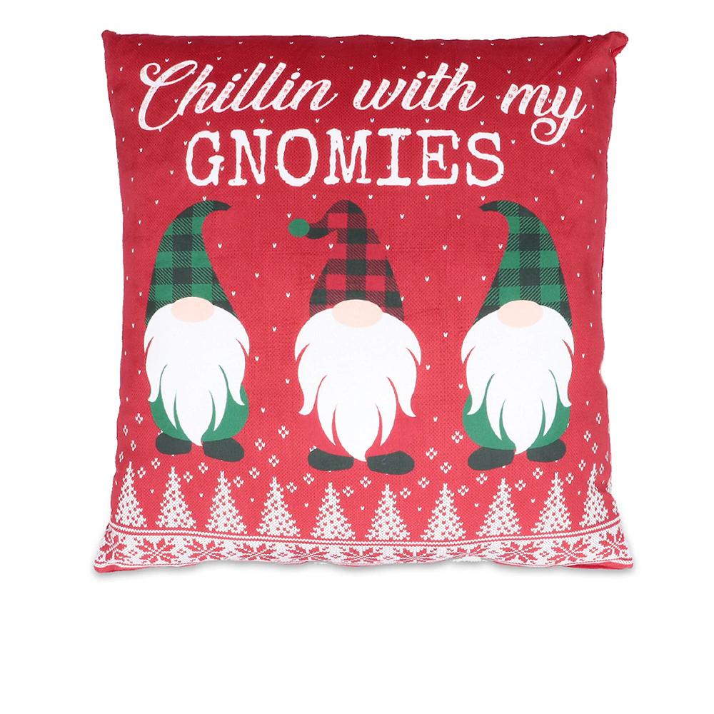 QVC Mont Chalet Plaid Tinta Unita E Cuscino Arredo Con Stampe Natalizie