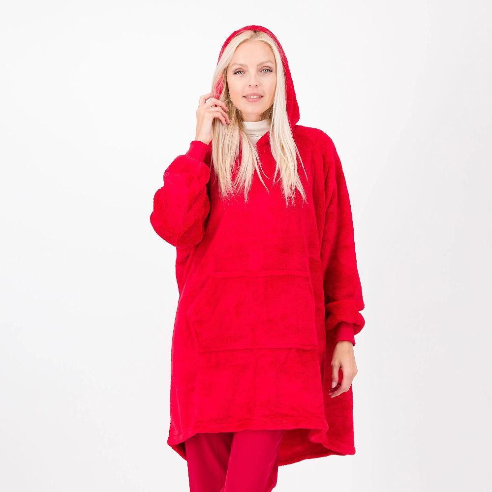 QVC Mont Chalet Poncho In Velluto Con Interno In Peluches