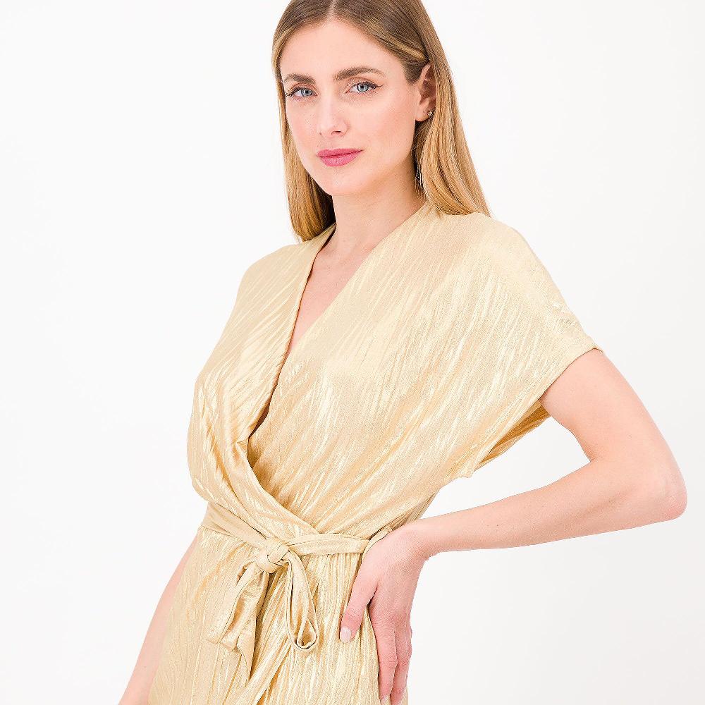 QVC Mood Atelier Abito Midi In Tessuto Jacquard Laminato