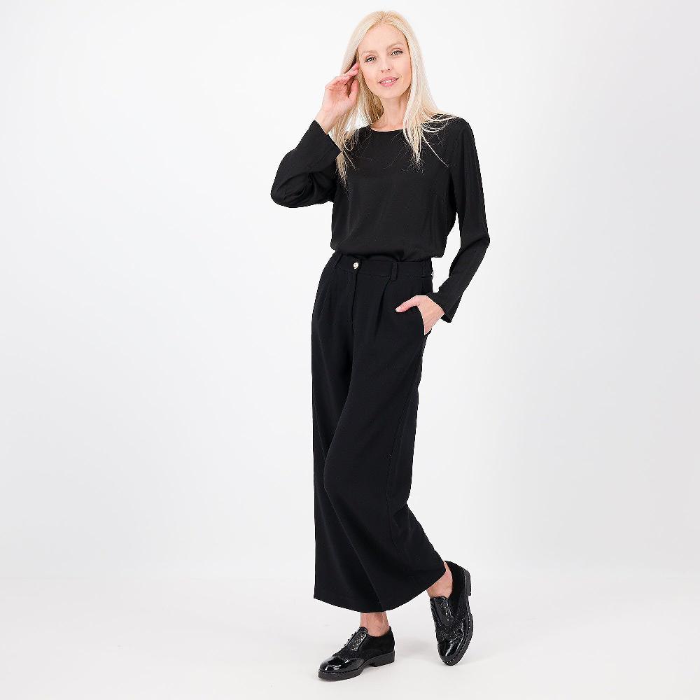 QVC Mood Atelier Blusa In Viscosa Con Seta A Manica Lunga