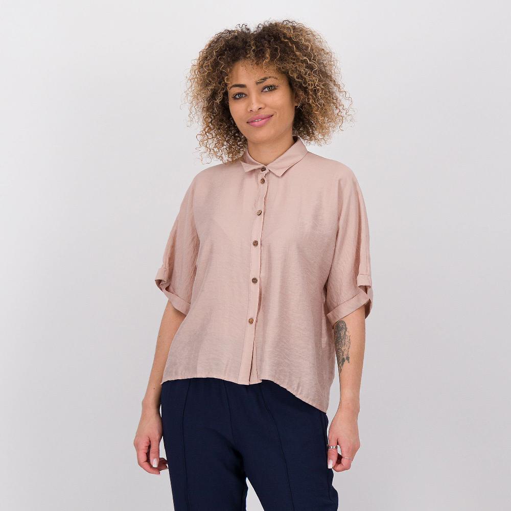 QVC Mood Atelier Camicia a maniche corte in misto viscosa