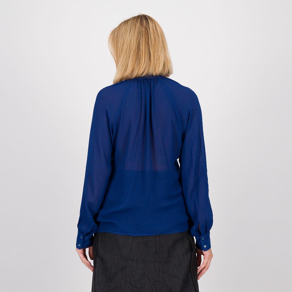 QVC Mood Atelier Camicia In Georgette Con Fiocco Allo Scollo