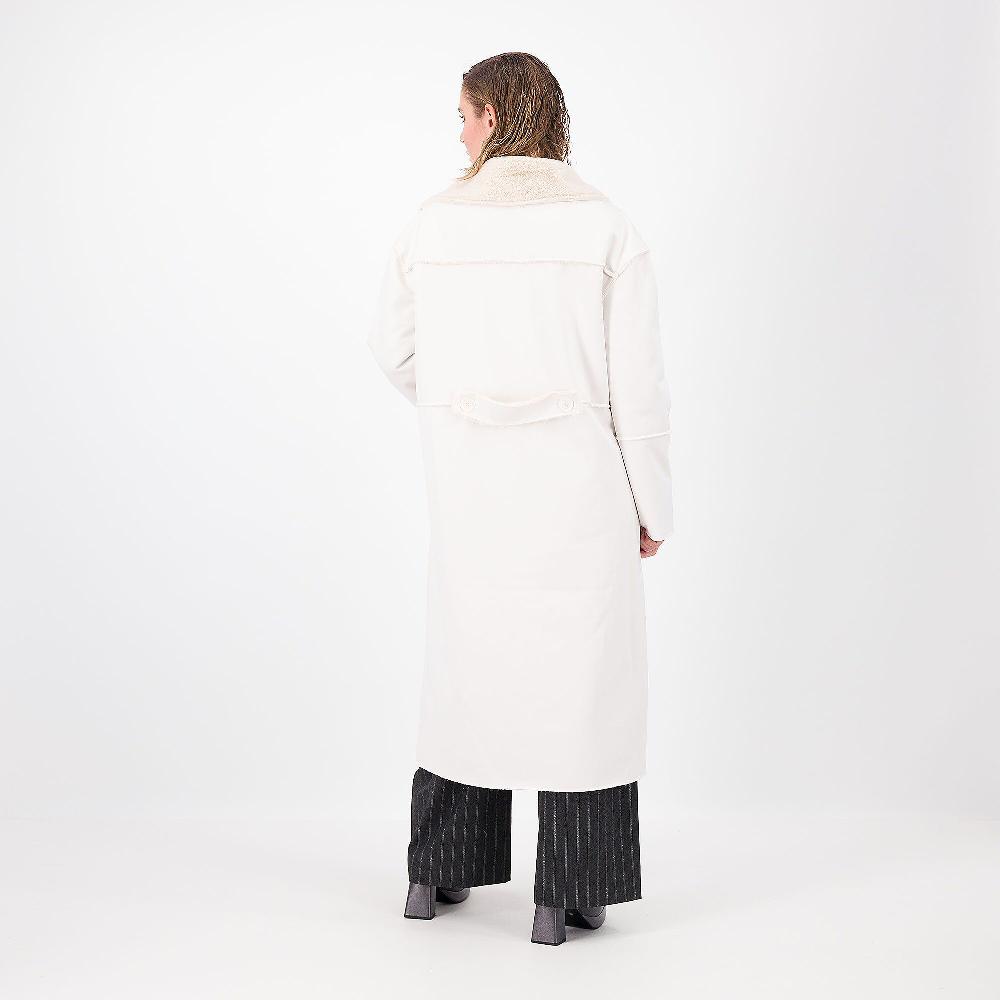 QVC Mood Atelier Cappotto Lungo Simil-montone Con Tasche