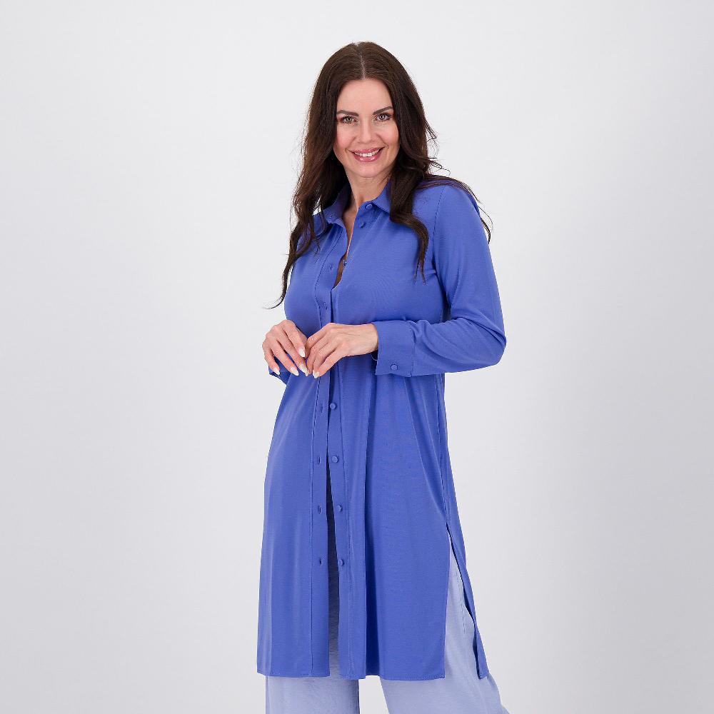 QVC Mood Atelier Cardigan lunga in jersey con spacchi