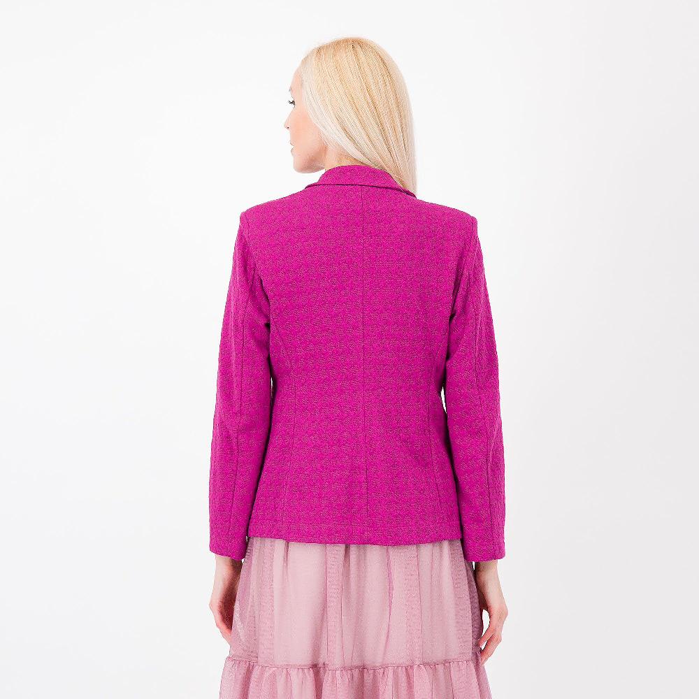 QVC Mood Atelier Giacca In Maglia Jacquard Collo Rever Bottoni Regimental