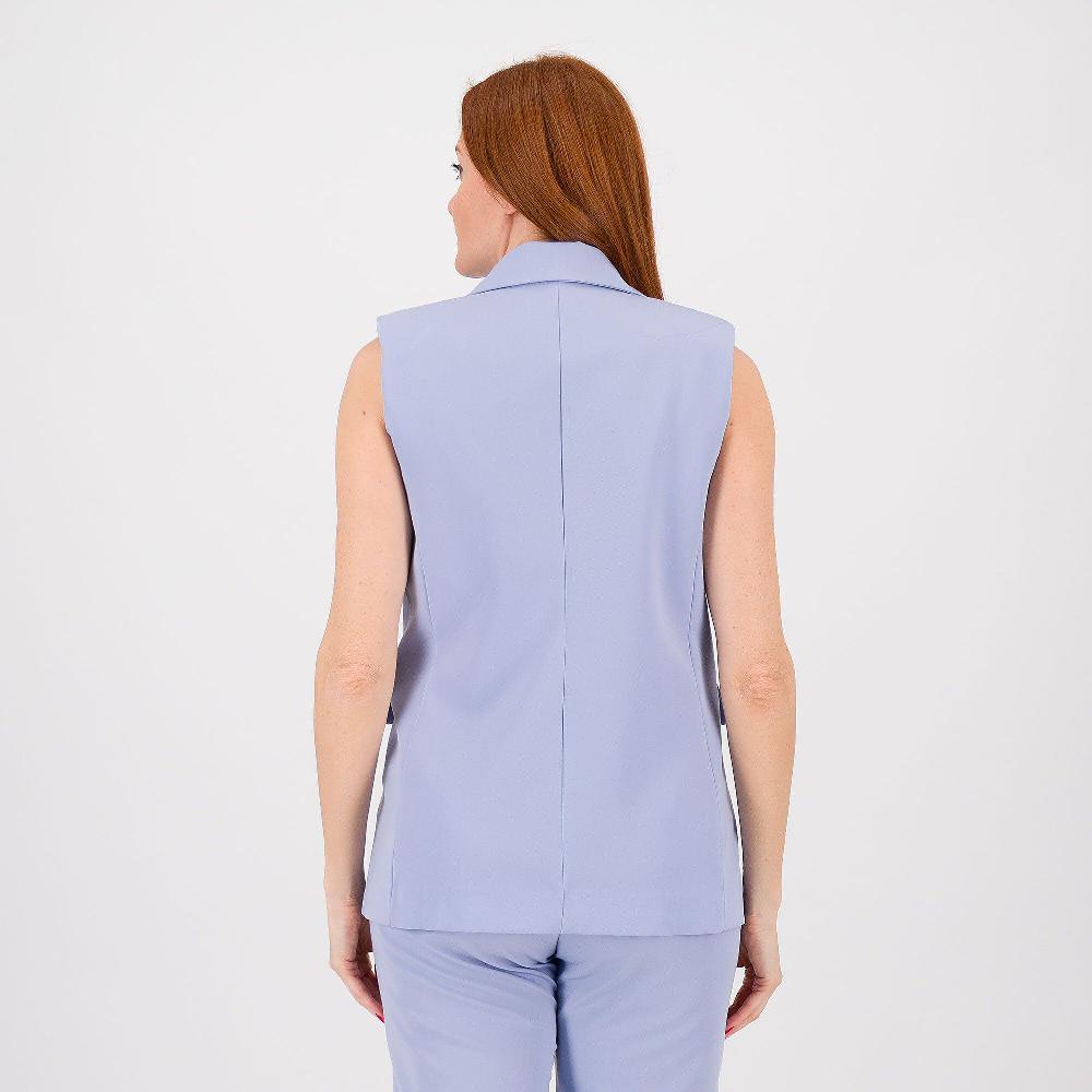 QVC Mood Atelier Gilet Doppiopetto In Tessuto Crêpe