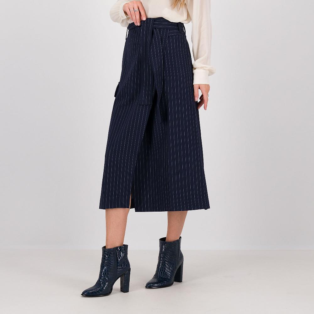 QVC Mood Atelier Gonna A Portafoglio In Gessato Davanti E Jeans Dietro
