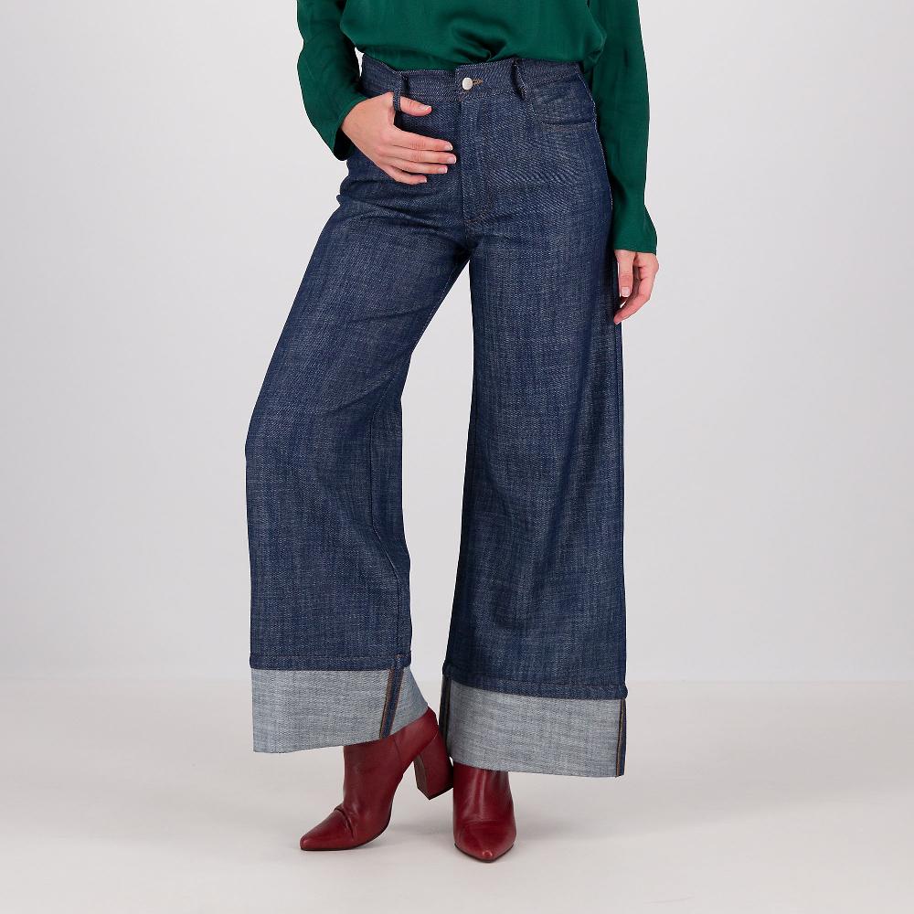 QVC Mood Atelier Jeans ampi a 5 tasche con risvolto al fondo