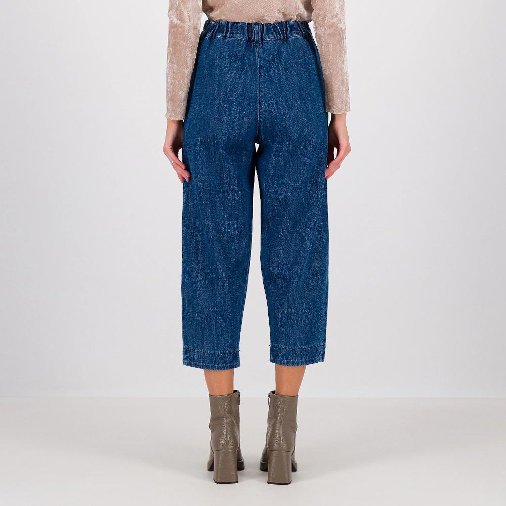 QVC Mood Atelier Jeans Balloon Con Bordo Al Fondo Ed Elastico In Vita