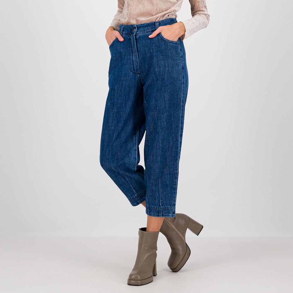 QVC Mood Atelier Jeans balloon con bordo al fondo ed elastico in vita