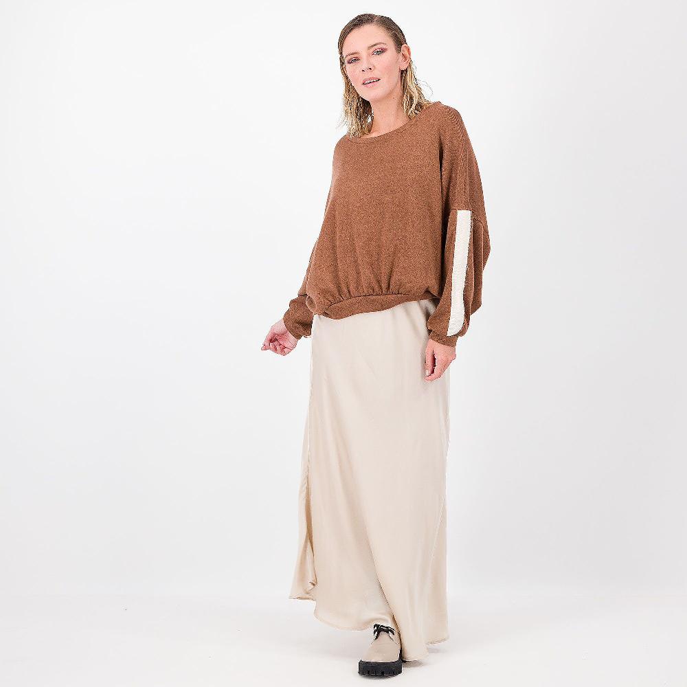 QVC Mood Atelier Maglia A Trapezio Con Manica Lunga Scesa