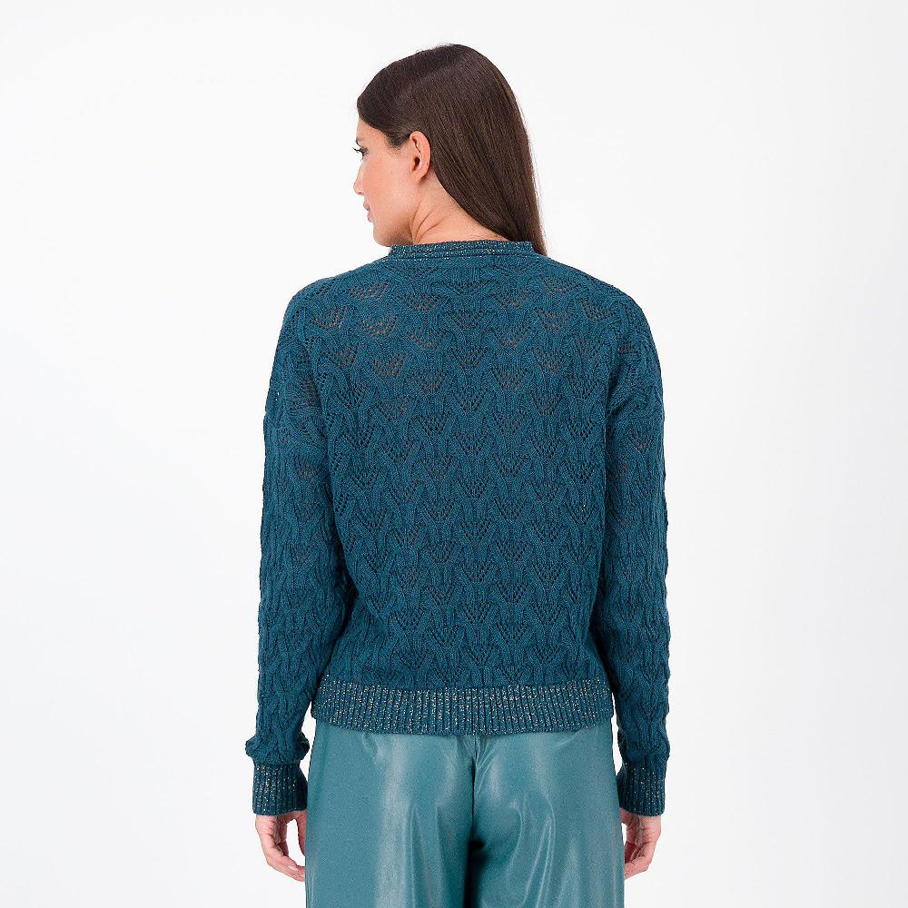 QVC Mood Atelier Maglia Traforata Con Dettagli Lamé