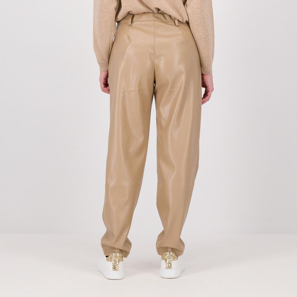 QVC Mood Atelier Pantaloni A Carota In Tessuto Spalmato