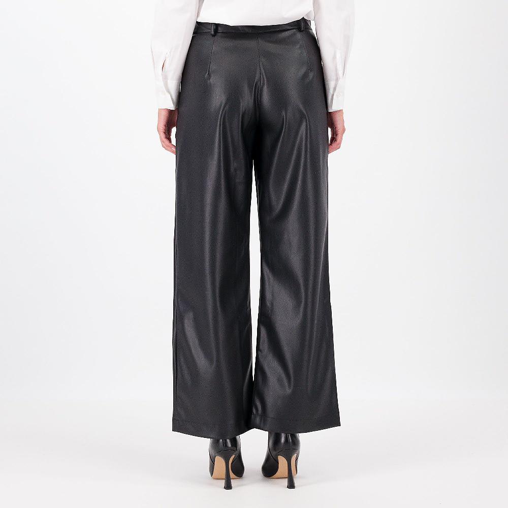 QVC Mood Atelier Pantaloni Ampi In Tessuto Spalmato Con Tasche