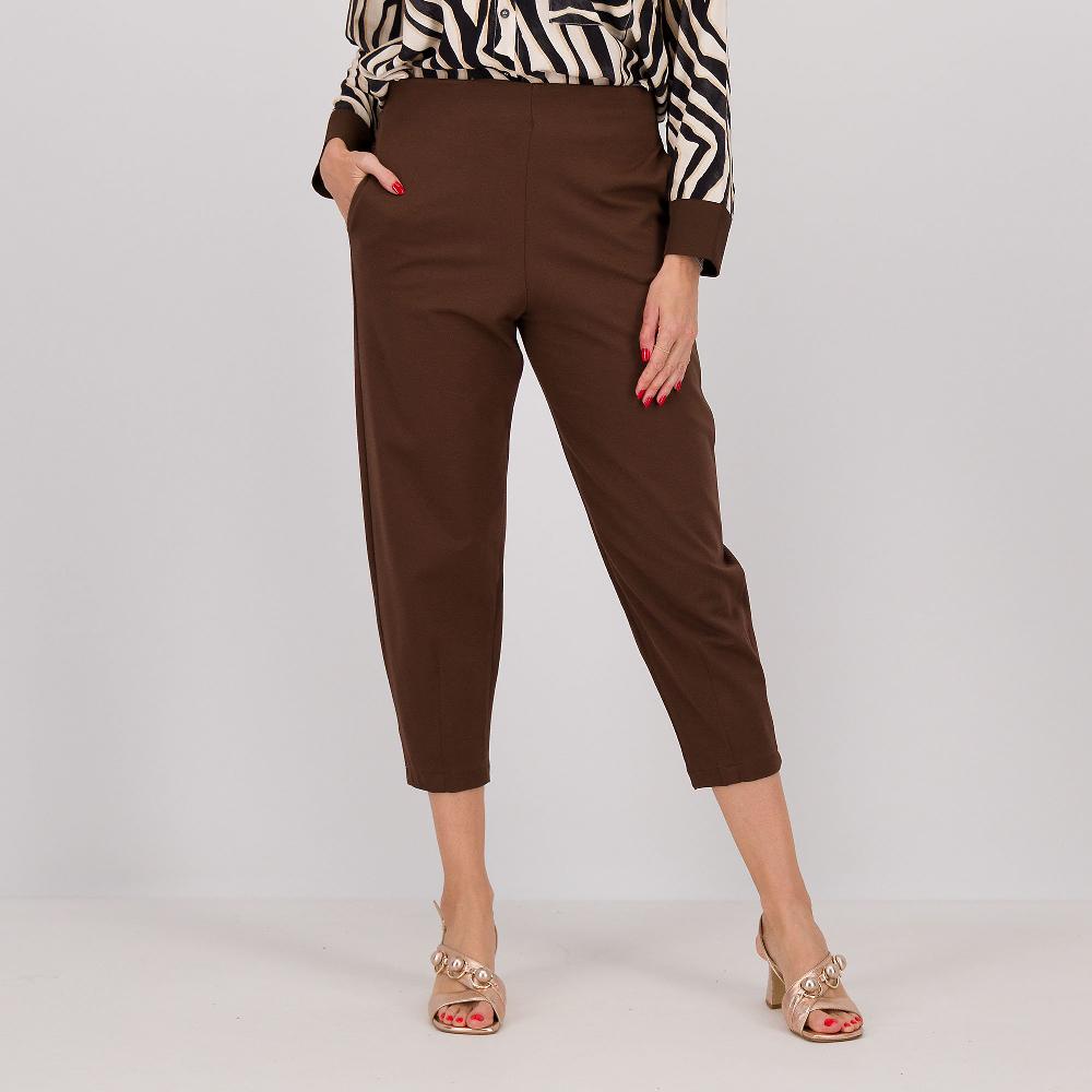 QVC Mood Atelier Pantaloni balloon in punto Milano con elastico in vita