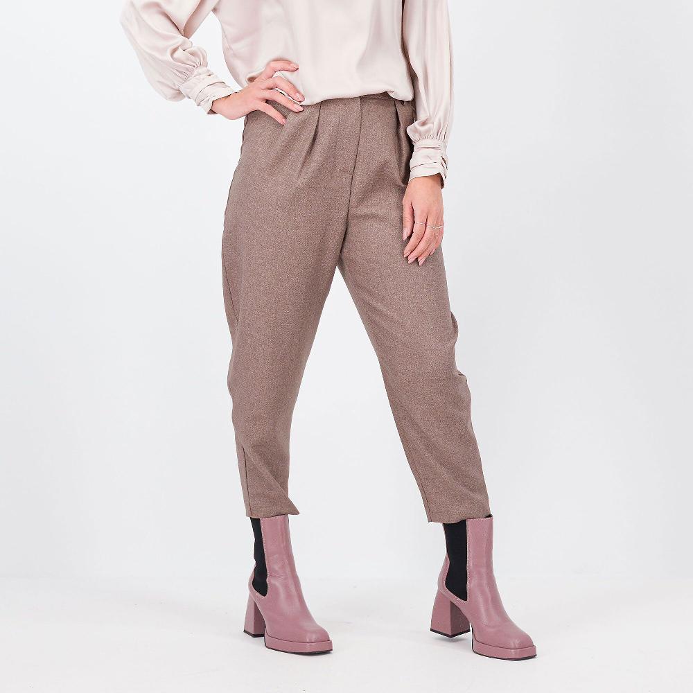 QVC Mood Atelier Pantaloni balloon in tessuto mélange