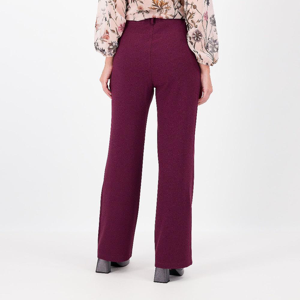 QVC Mood Atelier Pantaloni Gamba Dritta In Tessuto Crépe