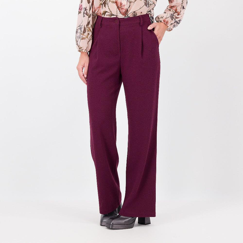 QVC Mood Atelier Pantaloni gamba dritta in tessuto crépe