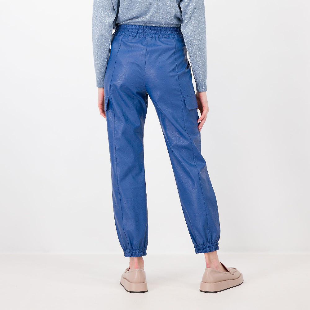 QVC Mood Atelier Pantaloni In Tessuto Spalmato Di Viscosa Con Tasche