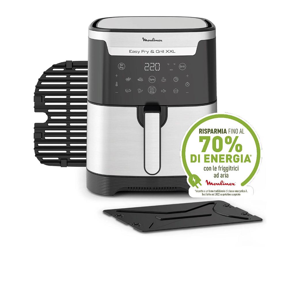 QVC Moulinex EZ801D Friggitrice Ad Aria XXL Easy Fry & Grill Da 6 5 Litri