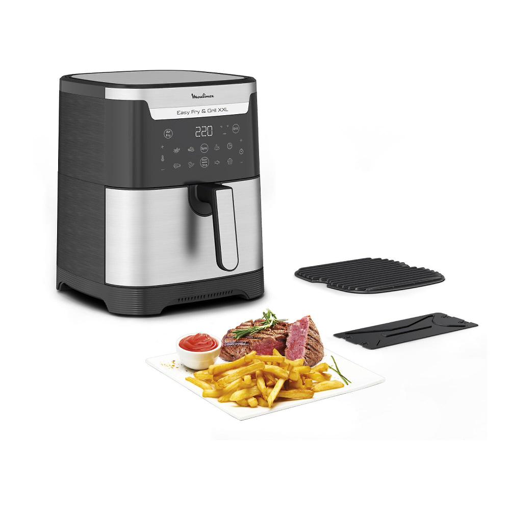 QVC Moulinex EZ801D Friggitrice ad aria XXL Easy Fry & Grill da 6 5 litri