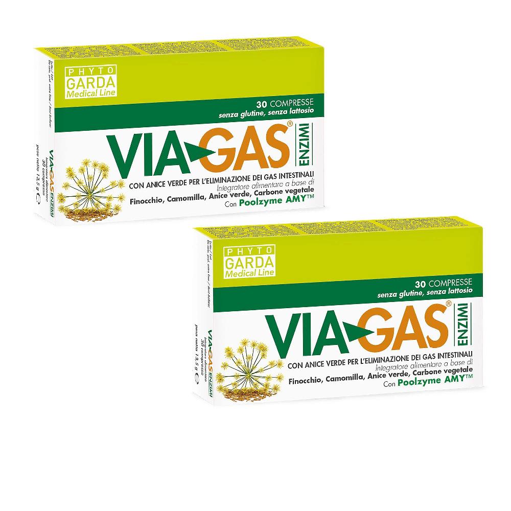 QVC Named Via Gas Enzimi 2 integratori alimentari (60cpr)