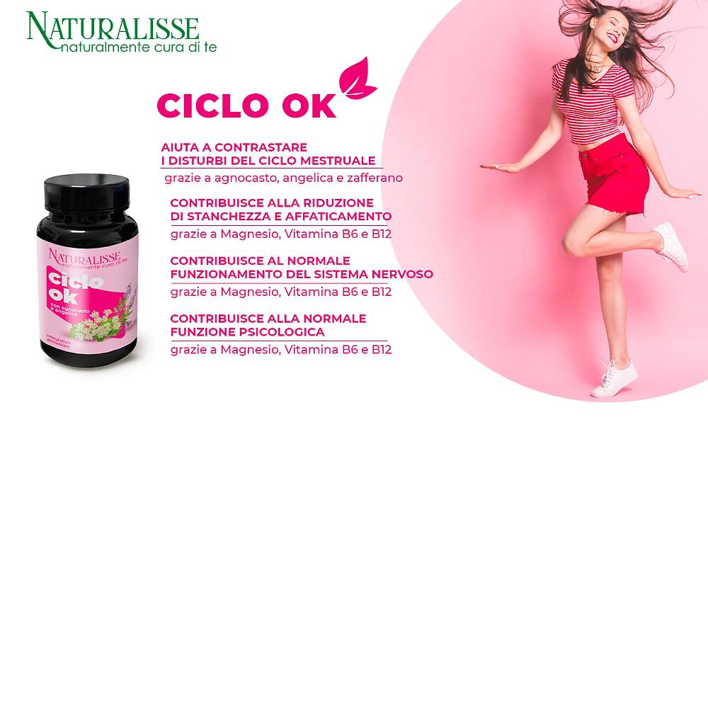 QVC Naturalisse Ciclo OK Integratore Alimentare Angelica Agnocasto Magnesio