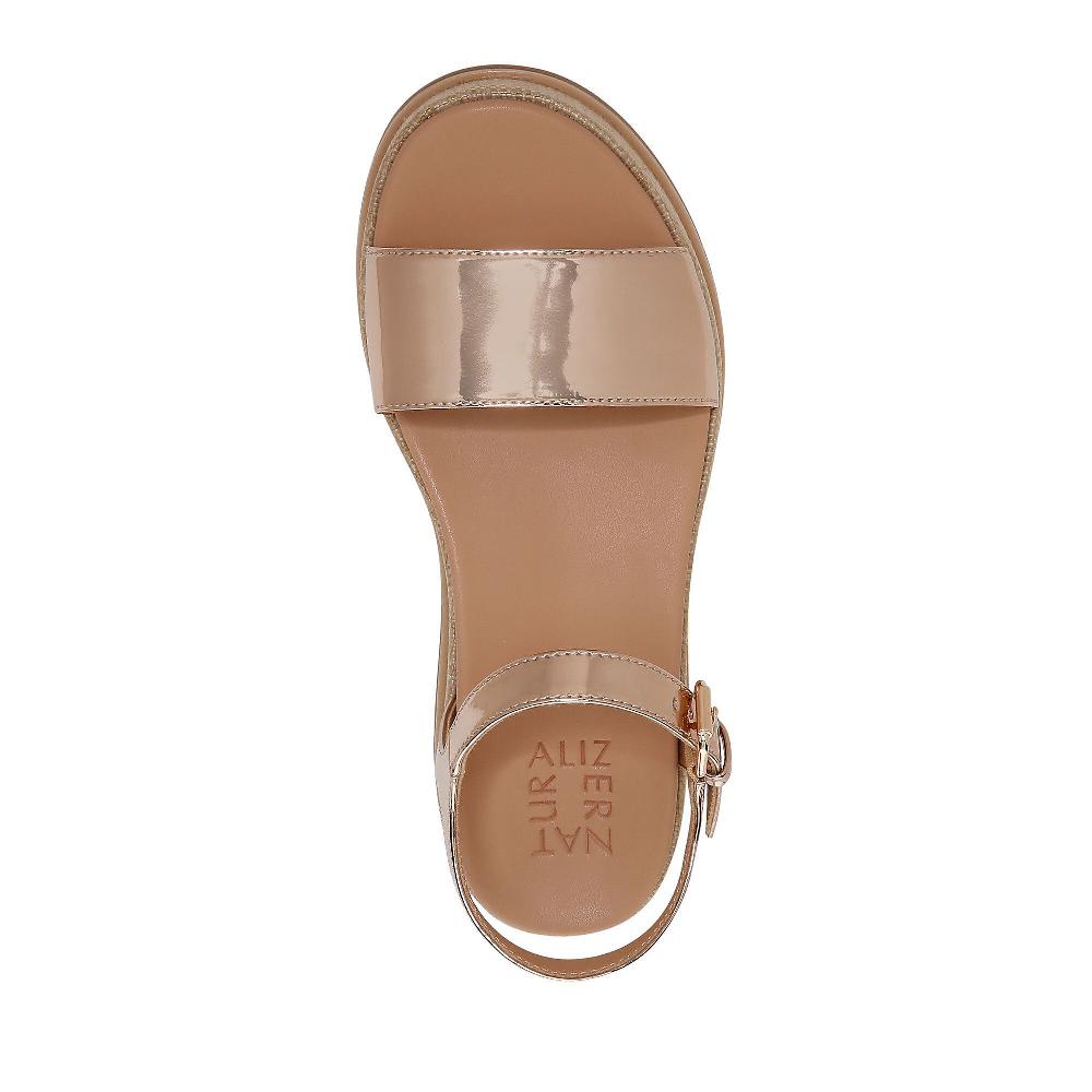 QVC Naturalizer Sandali A Fascia Con Soletta Contour+ Zeppa 4 Cm