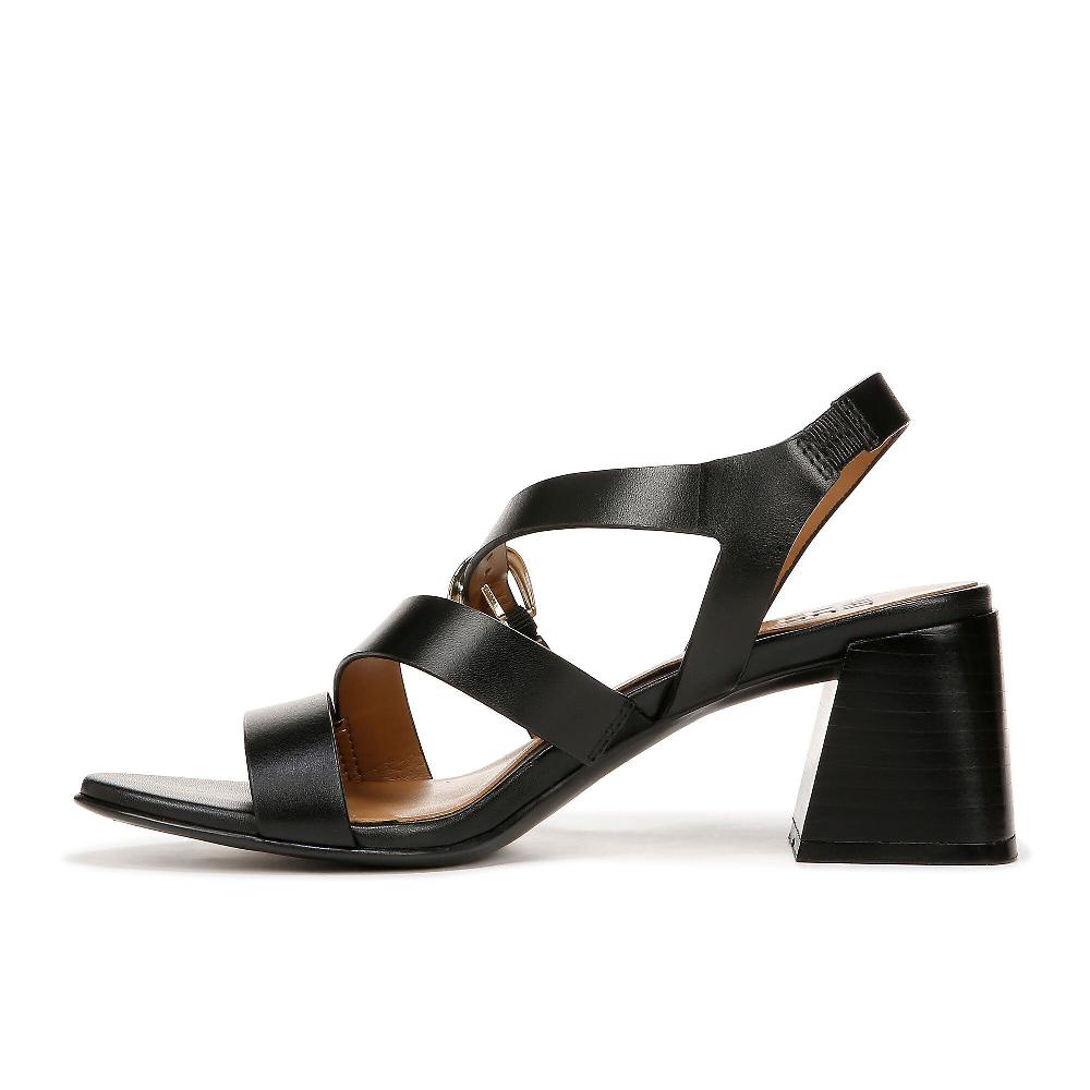 QVC Naturalizer Sandali In Pelle Con Fasce E Tacco 7cm