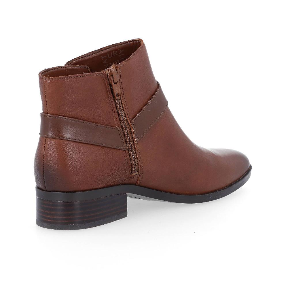 QVC Naturalizer Stivaletti In Pelle Ronan Con Cinturino Tacco 3 5cm