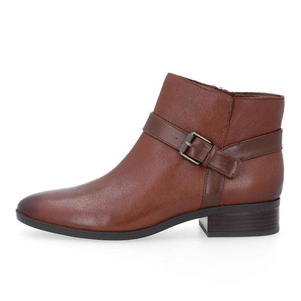 QVC Naturalizer Stivaletti In Pelle Ronan Con Cinturino Tacco 3 5cm