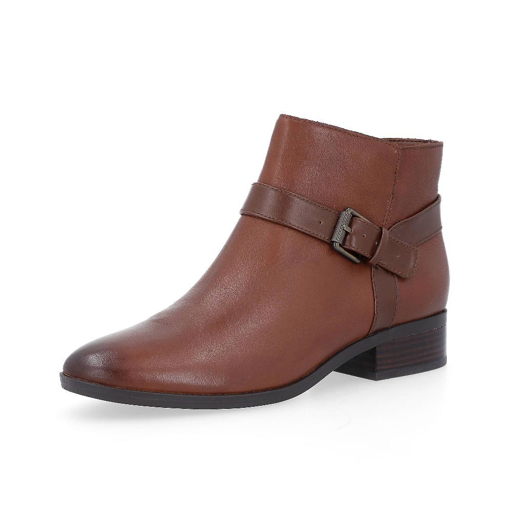 QVC Naturalizer Stivaletti in pelle Ronan con cinturino tacco 3 5cm