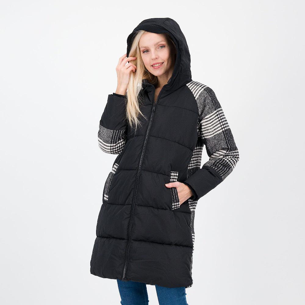 QVC Neropale Piumino Imbottito Con Inserti Fantasia