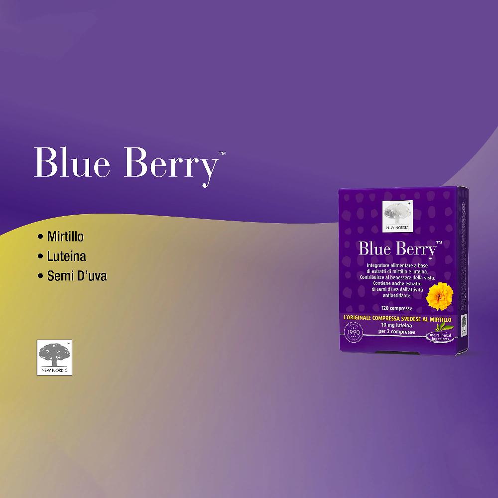 QVC New Nordic Blue Berry Benessere Vista Integratore Alimentare (120cpr)