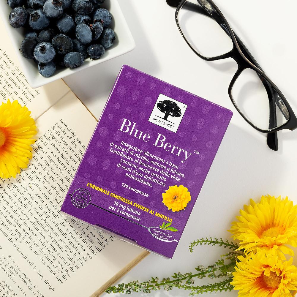 QVC New Nordic Blue Berry benessere vista Integratore alimentare (120cpr)