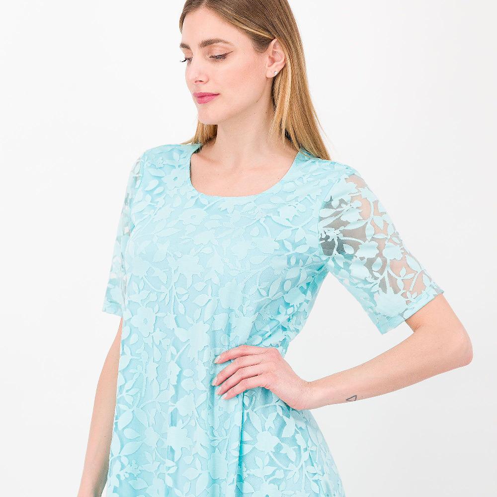 QVC Nina Leonard Abito A Trapezio Con Motivo Floreale