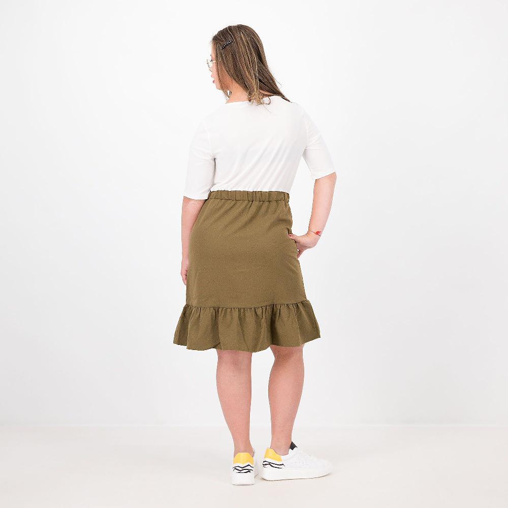 QVC Nina Leonard Abito Corpino E Gonna In Due Tessuti