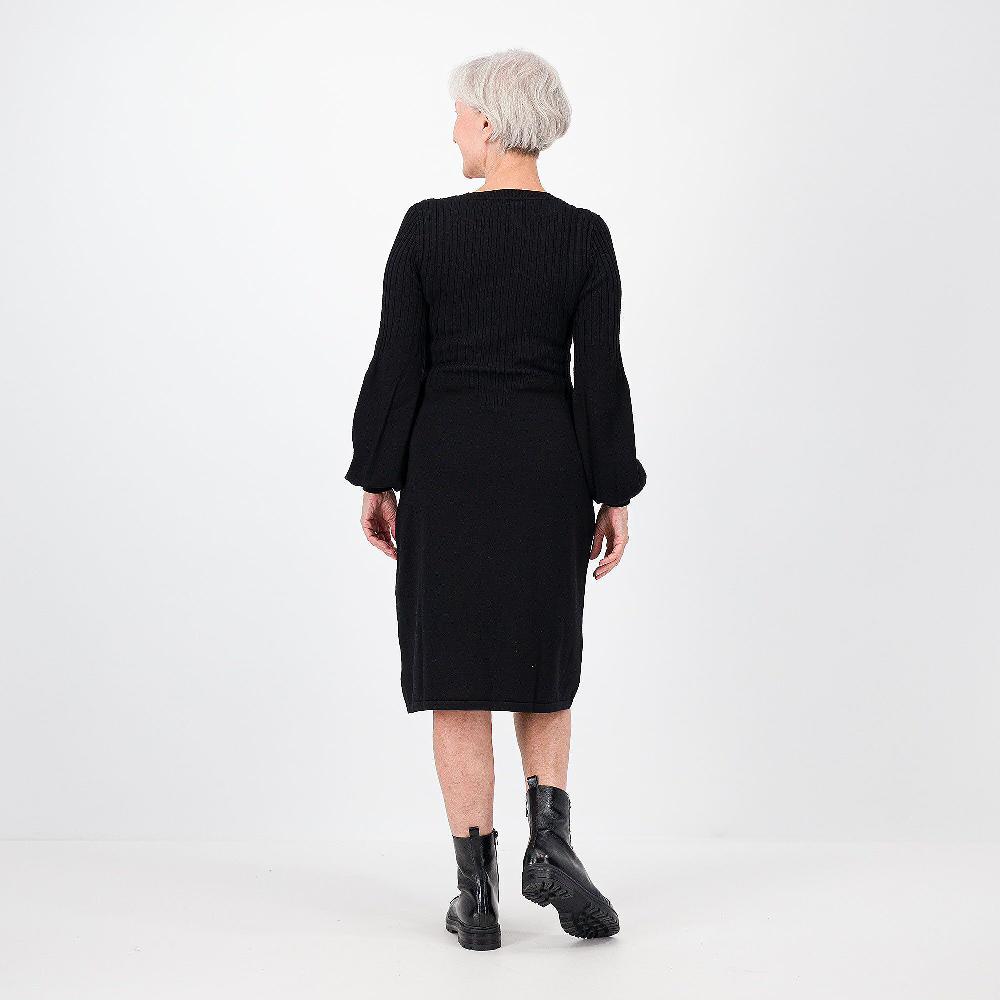 QVC Nina Leonard Abito In Maglia Con Maniche Lunghe Balloon
